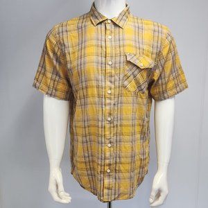 Vans - off the wall - [size XL] Yellow Plaid Button Up [NewWithTags]